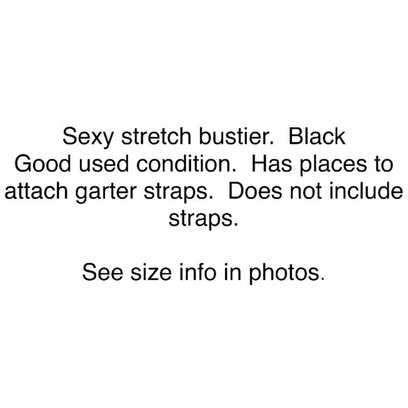 Coquette Diva Bustier Corset Look Black Sexy Vibe Stretch SZ 3X to 4X Sheer Mesh - Picture 5 of 16